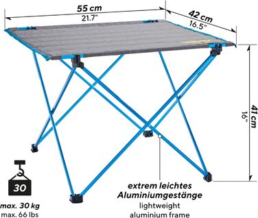 Кемпінговий стіл Uquip Liberty Camping Розкладний стіл Rolling Table LW Розкладний стіл Light Alu