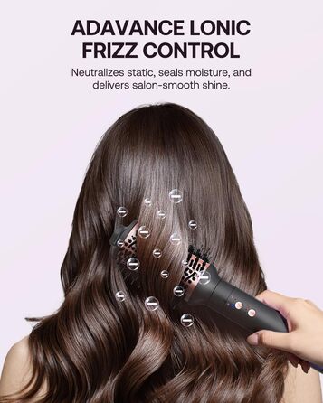 BESTOPE PRO Локкенстаб: Набір для створення локонів 5-в-1 з 3 насадками, регулюванням температури, швидким нагрівом, рукавичкою та кліпсами, рожеве золото (чорний 5-в-1)