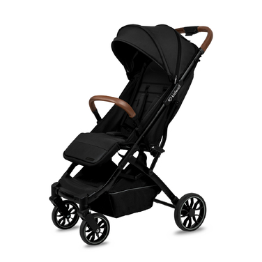 Компактна прогулянкова коляска Kidwell Colmer UP Black — легка, маневрена, складана