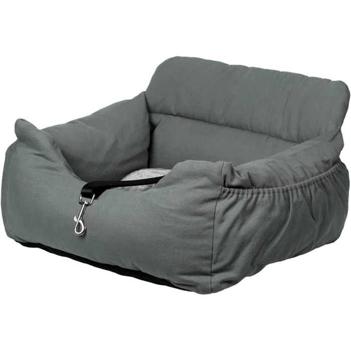 Автомобільне сидіння і ліжко NIBESSER 2-в-1 для собак, водонепроникне і нековзне, сидіння-бустер для кішок, знімний чохол і подушка 1-го типу-сіро-зеленого кольору