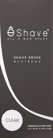 Щітка для гоління eShave White Badger (безбарвна)