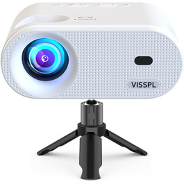 Міні проектор 16000L з штативом, Full HD 1080P, 50% зум, ±15° корекція трапеції, HDMI, USB, AV - сумісний з телефоном