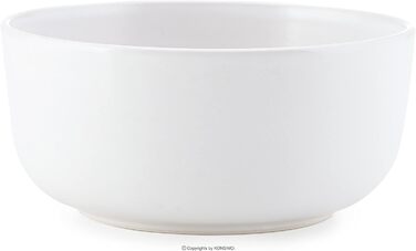 Консімо. Набір мисок з 6 штук - VICTO - Сервірувальна тарілка - Миски для супу Керамічна миска - Набір мисок на 6 осіб - 14,5 см - (білий)