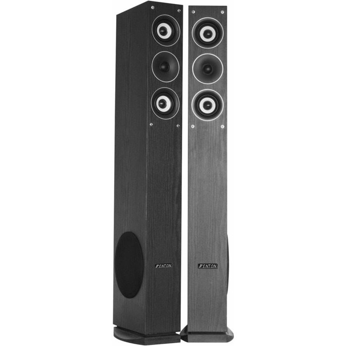 Пара 3-смугових підлогових динаміків Fenton SHFT52B HiFi - 500 Вт - чорний