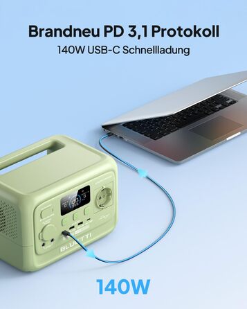 Портативна електростанція Elite 30 V2-Wiesengrün: 288 Wh, 600W AC, LFP, сонячний генератор для кемпінгу та надзвичайних ситуацій