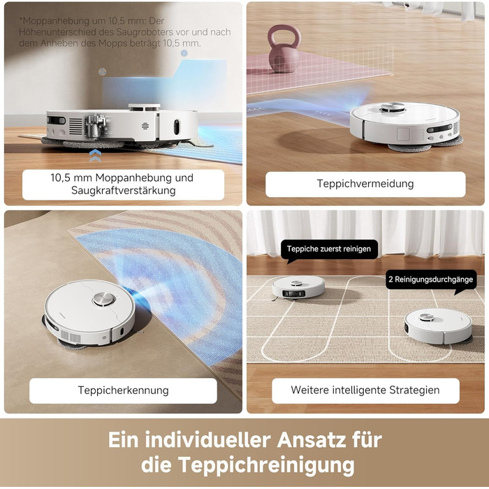 Робот-пилосос Dreame L10s Ultra Gen 2 з функцією миття, технологія RoboSwing™, потужність 10000 Pa, режим для тварин, автоматична станція, глибоке очищення килимів