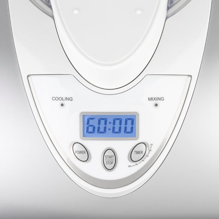 Електрична машина для приготування льоду H.Koenig HF180 - 1 л - 135 Вт - приготування морозива, сорбету та йогурту