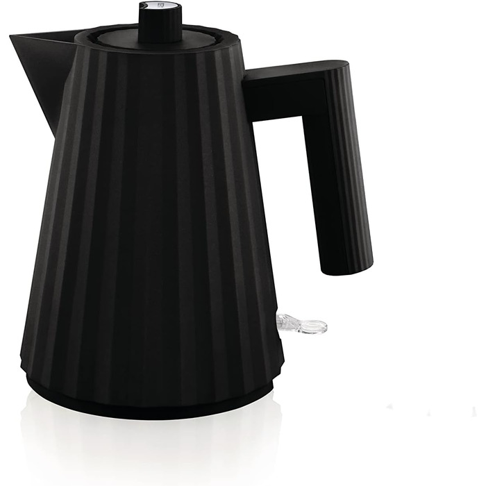 Електричний чайник Alessi Plissé MDL06/1BUK, 100 cl, чорний, з англійським штекером, 2400W
