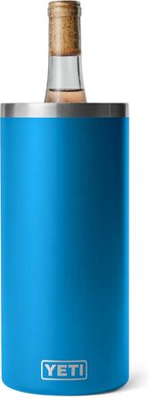 YETI Rambler Wine Chiller, сталевий ізольований охолоджувач для вина, блакитний колір Big Wave Blue
