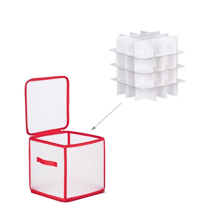 Коробка для зберігання новорічних кулі