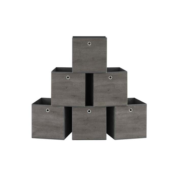 Тканинна коробка для зберігання Cube Shelf Fog Grey / 33 x 33 x 33 см