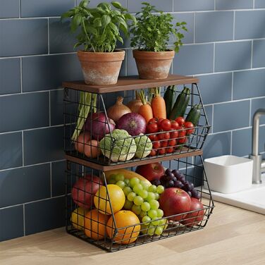 Підвісна полиця Relaxdays для зберігання фруктів та овочів