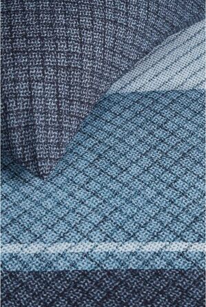 Комплект постільної білизни Beddinghouse Imre Колір Синій Розмір 135x20080x80 Схема в'язання Earth Tones Блискавка
