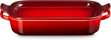 Форма для запікання Le Creuset прямокутна зі скляною кришкою, 3 л, вишнево-червоний колір