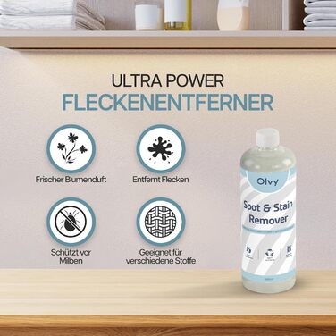 Olvy Teppichreiniger PRO: професійний пароочисник для килимів та м'яких меблів з підігрівом до 100°C, 1650W, з миючим засобом, для чищення диванів, матраців та оббивки