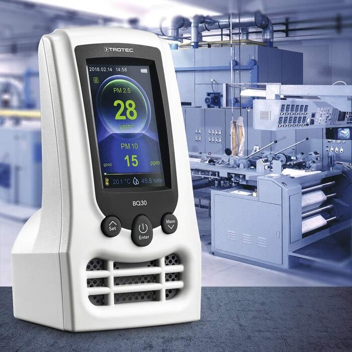 Монітор якості повітря та вимірювач частинок Trotec BQ30 CO2 Ampel - вимірювання CO2 та PM2.5