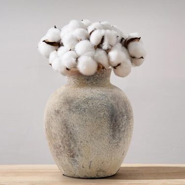 Керамічна ваза для квітів ручної роботи, 15.2 см, богемний стиль, декор для дому, теракота, сіро-коричневий колір