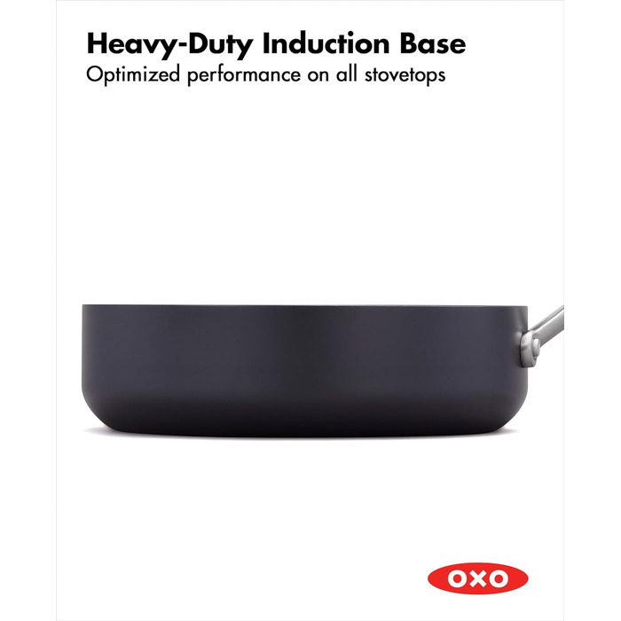 Набір каструль та сковорідок OXO Professionelles: 5 предметів, керамічне антипригарне покриття, індукція, нержавіюча сталь, кераміка, чорний