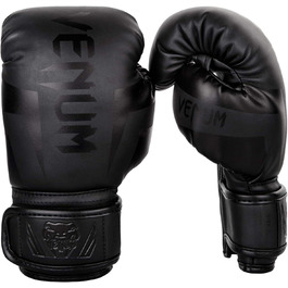 Боксерські рукавички Venum Elite, Унісекс, Дитячі, Чорний / Чорний, Розмір S