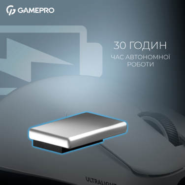 Бездротова ігрова миша GamePro Asgard Odin 8K Wireless/2.4GHz/Bluetooth PixArt PAW3950