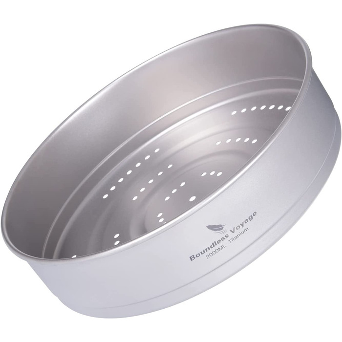 Набір посуду iBasingo для кемпінгу: каструля 4.5L та пароварка 2L (Ti2114C)