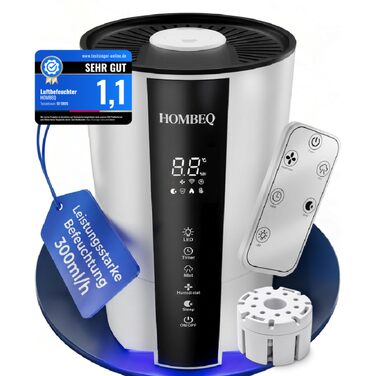 Ультразвуковий зволожувач повітря 4.2л з аромадифузором, підсвіткою та пультом керування для вітальні, спальні, дитячої кімнати та офісу, 360° форсунка