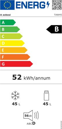 Автомобільний компресорний холодильник AAOBOSI 45л з Wi-Fi, USB зарядкою, LED підсвіткою, 12/24V/220V - для авто, кемпінгу, подорожей (синій)