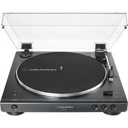 Програвач вінілу Audio-Technica LP60XBTBK з Bluetooth, повністю автоматичний, ремінний привід, стерео, чорний