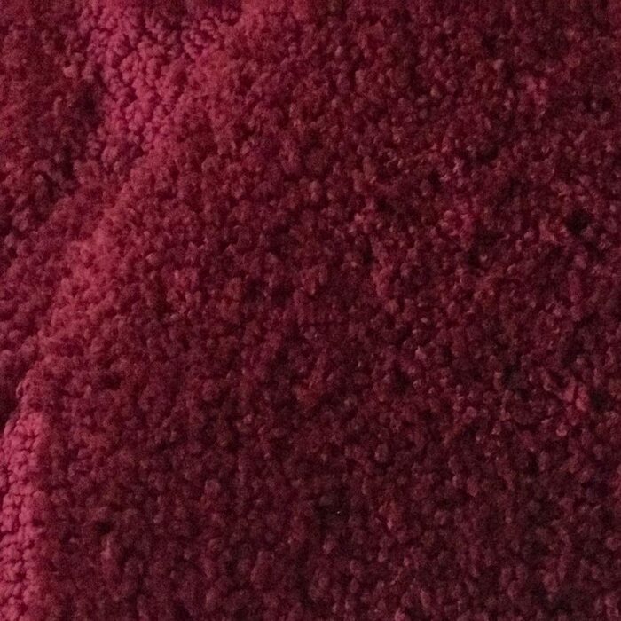 Набір килимків для ванної кімнати Jianyana 3 шт. з мікрофібри, антиковзаючі, м'які, пухнасті, з контрастним малюнком (смугастий винний колір)