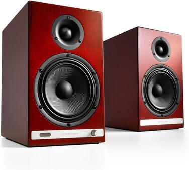 Бездротова акустика Audioengine HD6 - поличкова акустика 150 Вт, aptX-HD Bluetooth, 24-бітний ЦАП (горіх)