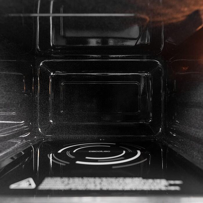 Мікрохвильова піч Cecotec GrandHeat 2500 Flatbed Touch White 800 Вт, 25 л - сенсорне управління, 8 програм, таймер