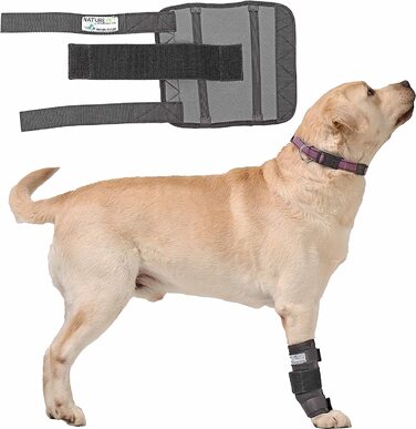 Пов'язка Nature Pet Medium для переднього ходу для собак, захист зап'ястного суглоба і кісток для собак-підходить для лікування легкої нестабільності суглобів-легкого розтягнення зв'язок-захист від протікання і пов'язок OP (обсяг (1 упаковка))