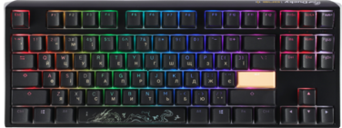 Механічна клавіатура Ducky One 3 TKL Cherry MX Blue RGB Black UA