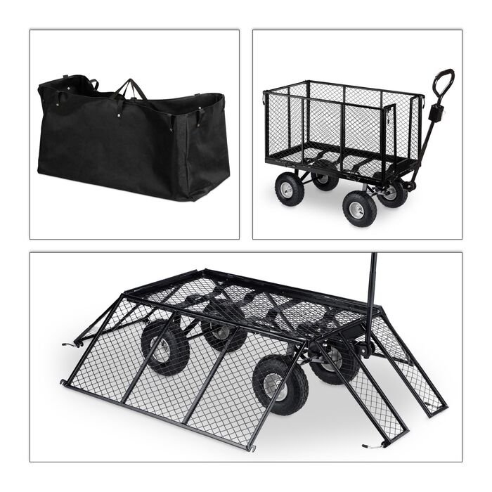 Висока садо́ва теле́жка Relaxdays