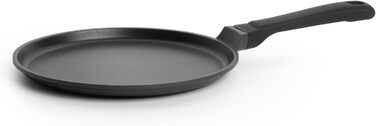 Сковорода для млинців 26 см, професійна індукційна сковорода для млинців з антипригарним покриттям, для всіх типів плит, зі сталевим дном, німецька, стійка до подряпин, Сковорода