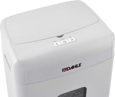 Шредер Dahle ShredMATIC 90 з автоподачею паперу (90 аркушів, P-4, шредер частинами, без масла та обслуговування, автоматичний втягувач) світло-сірий/сірий, рівень безпеки P4, 90 аркушів