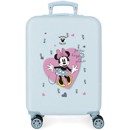 Багажник салону Disney Minnie My Happy Place, синій, 50x39x20 см, ABS, кодовий замок, 34л, 1.8 кг, 4 колеса