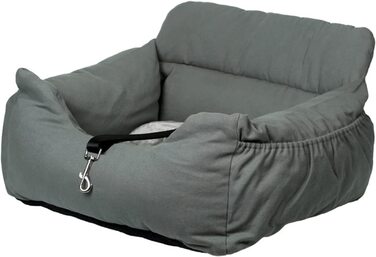 Автомобільне сидіння і ліжко NIBESSER 2-в-1 для собак, водонепроникне і нековзне, сидіння-бустер для кішок, знімний чохол і подушка 1-го типу-сіро-зеленого кольору