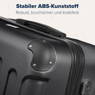 Набір валіз TRVLMORE: 2 валізи (ручна поклажа), чорний колір