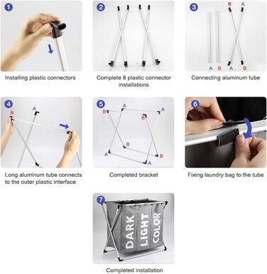 Сортувальник для білизни Oxford Trio з 3 відділеннями (102L), сірий | Кошик для білизни, контейнер для брудної білизни