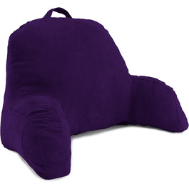 Підголовник Deluxe Comfort з мікровелветовим покриттям чорного кольору – найкращий подушковий релакс для читання в ліжку, фіолетовий, 38 x 20 x 66 см Підголовник Deluxe Comfort з мікровелветовим покриттям чорного кольору – найкращий подушковий релакс для читання в ліжку, фіолетовий, 38 x 20 x 66 см