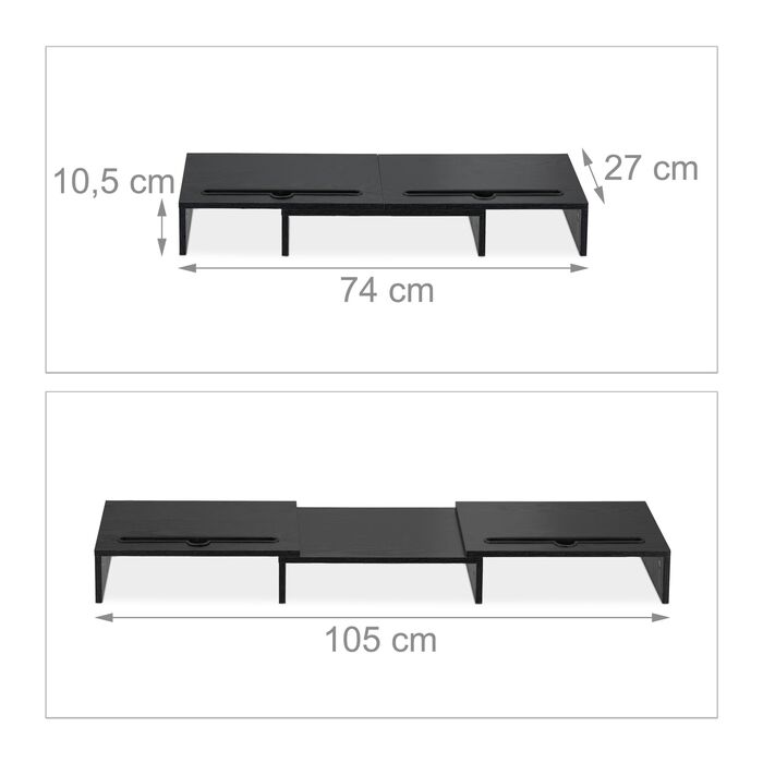 Підставка для моніторів Relaxdays на 2 монітори