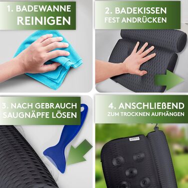 Підголовник для ванни SilverRack MEDIUM-WEICH (темно-сірий) з 3D-системою підтримки та сіткою 4D - комфортне аксесуар для ванни