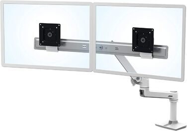 Кріплення для монітора Ergotron LX Dual Direct (білий) - до 63.5 см (25 дюймів), 0.9-5 кг