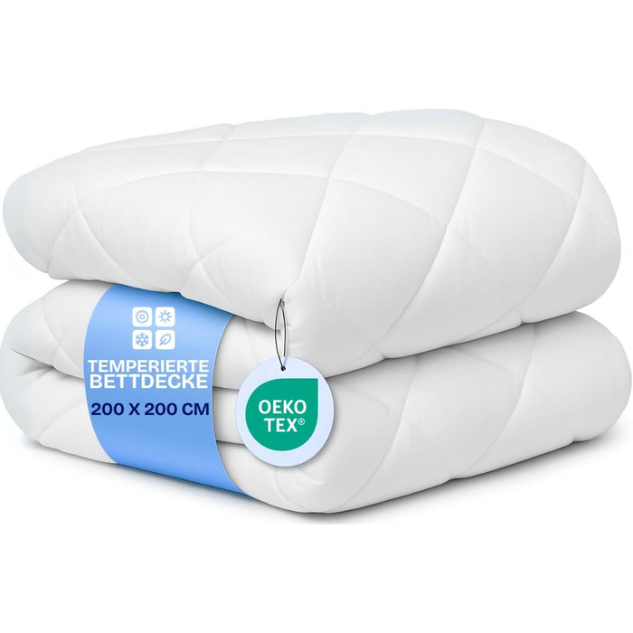 Ковдра DREAMWAY 4-сезонна, 135x200 см, мікрофібра 300gsm, біла, сертифікат Oeko-Tex