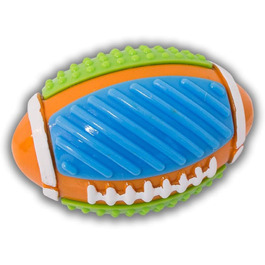 Футбольний м'яч для собак MERVELA, незламний, з брязкальцем (50 символів)