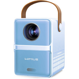 Mini проєктор Beamer 4K з WiFi 6, Bluetooth, Dolby Audio, підтримкою Netflix та інтегрованими додатками (блакитний)