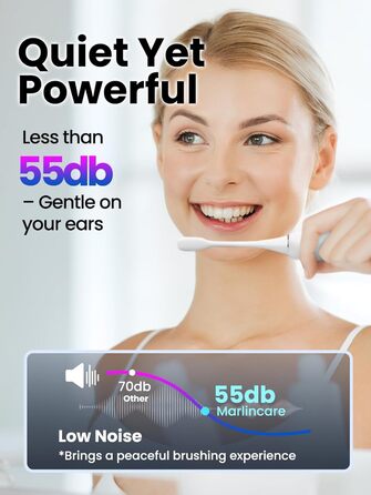 Електрична зубна щітка для дорослих B10PRO - акумулятор до 180 днів, 5 режимів, 48000 вібрацій/хв, IPX8, таймер, 4 насадки (рожева)