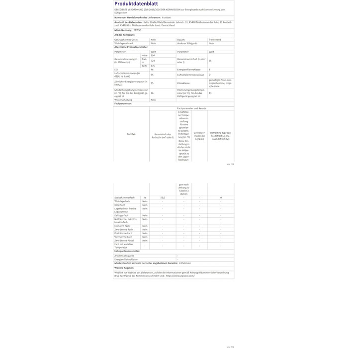 Автомобільний компресорний холодильник AAOBOSI 45L з Wi-Fi, USB-зарядкою, LED-підсвіткою, 12/24V/220V. Для авто, кемпінгу, подорожей (синій)