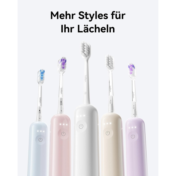 Електрична звукова зубна щітка Laifen Wave з 3 насадками, водонепроникна IPX7, для дорослих, рожева